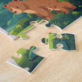 Persoonlijke bos kind naam puzzel (Zijkant)