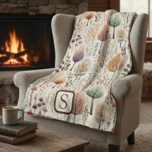 Persoonlijke Bosachtige Knusse Houten Chalet Fleece Deken
