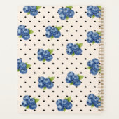 Persoonlijke Bosbessen Stippen Cute Vintage Planner (Achterkant)
