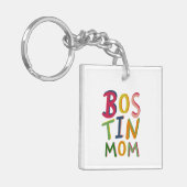 Persoonlijke Bostin Ma Black Country Key Ring Sleutelhanger (Voorkant Links)