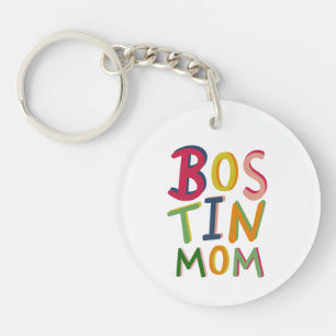Persoonlijke Bostin Ma Black Country Key Ring Sleutelhanger