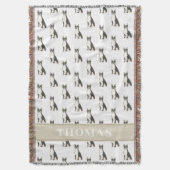 Persoonlijke Boston Terrier Deken (Voorkant Verticaal)