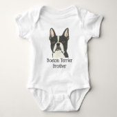 Persoonlijke Boston Terrier Hond Romper (Voorkant)