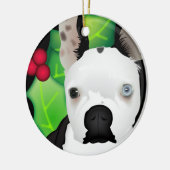 Persoonlijke Boston Terrier Keramisch Ornament (Links)