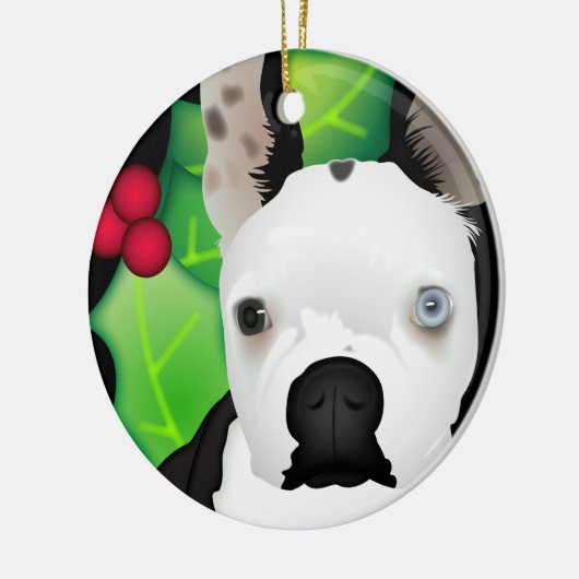 Persoonlijke Boston Terrier Keramisch Ornament (Links)