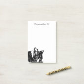 Persoonlijke Boston Terrier Post-it® Notes (Op bureau)