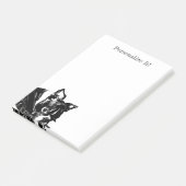 Persoonlijke Boston Terrier Post-it® Notes (Schuin)