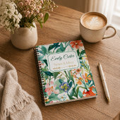 Persoonlijke botanische bloemnaam notitieboek