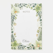 Persoonlijke Botanische Groene Bloemige Plaknotiti Post-it® Notes (Voorkant)