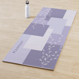 Persoonlijke Botanische Paarse Geometrische Yogama Yogamat