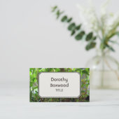Persoonlijke botanische Planten zaailingen Visitekaartje (Staand voorkant)