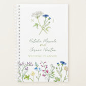 Persoonlijke botanische watercolor trouwplanner  planner (Voorkant)
