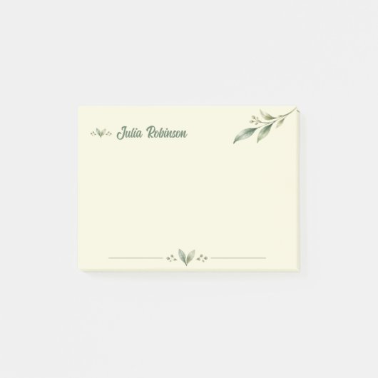 Persoonlijke Botanische Zen Post-it® Notities Notes (Voorkant)