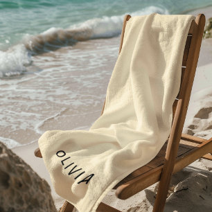 Persoonlijke Botercreme Strandhanddoek   Aangepast Strandlaken