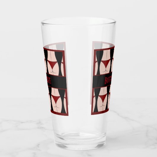 Persoonlijke 'Bottoms Up' Jonggezellenfeest Glas (Rechts)