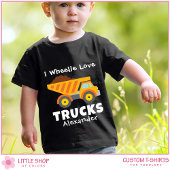 Persoonlijke Bouw Dump Truck Constructie Kinder Shirts