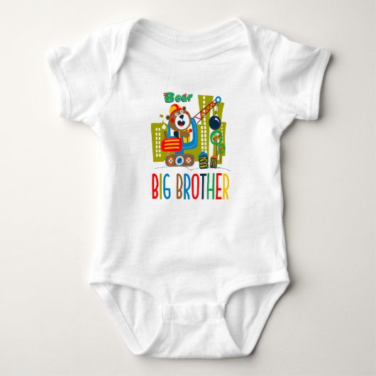Persoonlijke bouw grote broer romper (Voorkant)
