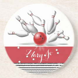 Persoonlijke Bowler's zandsteen onderzetter