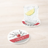 Persoonlijke Bowler's zandsteen onderzetter (Zijkant)