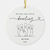 Persoonlijke Bowling Kerst Ornament (Voorkant)