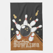 Persoonlijke Bowlingbaan Strike Bowlingbanen Ball Theedoek (Verticaal)