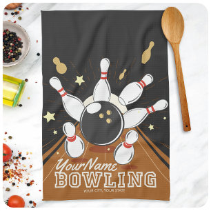 Persoonlijke Bowlingbaan Strike Bowlingbanen Ball  Theedoek