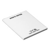 Persoonlijke bowlingbal sjabloon memo schrijven notitieblok (Schuin)