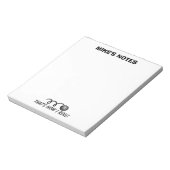 Persoonlijke bowlingbal sjabloon memo schrijven notitieblok (Linkerzijde)