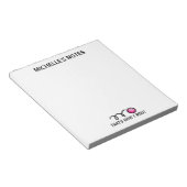 Persoonlijke bowlingbal sjabloon memo schrijven notitieblok (Schuin)