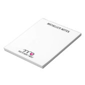 Persoonlijke bowlingbal sjabloon memo schrijven notitieblok (Linkerzijde)