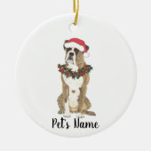 Persoonlijke boxer (Brindle) Keramisch Ornament (Voorkant)