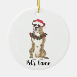 Persoonlijke boxer (Brindle) Keramisch Ornament