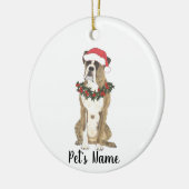 Persoonlijke boxer (Brindle) Keramisch Ornament (Links)