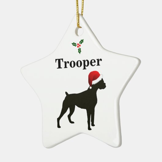 Persoonlijke Boxer Dog Keramisch Ornament (Links)