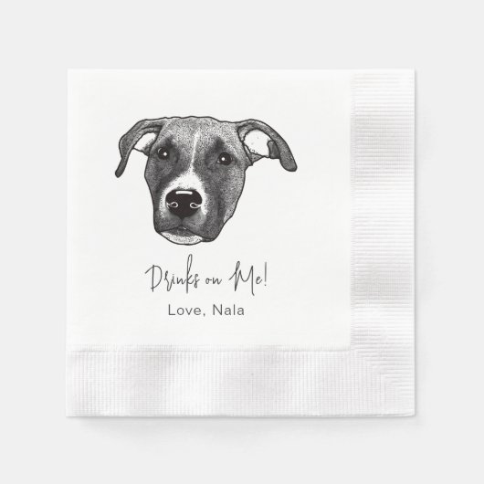 Persoonlijke Boxer Drink Op Mij Servet (Voorkant)