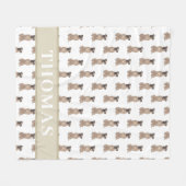 Persoonlijke Boxer (Masker Vaal)  Fleece Deken (Voorkant (Horizontaal))