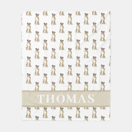 Persoonlijke Boxer (Tigstriped)  Fleece Deken