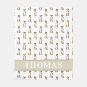 Persoonlijke Boxer (Tigstriped)  Fleece Deken