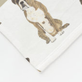 Persoonlijke Boxer (Tigstriped)  Fleece Deken (Hoek)