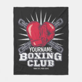 Persoonlijke boxinghandschoenen Vochtkamer Fleece Deken (Voorkant)