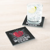 Persoonlijke boxinghandschoenen Vochtkamer Glazen Onderzetter (Schuin)