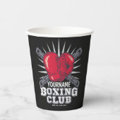 Persoonlijke boxinghandschoenen Vochtkamer Papieren Bekers (Voorkant)