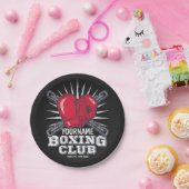 Persoonlijke boxinghandschoenen Vochtkamer Papieren Bordje (Feest)