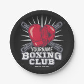 Persoonlijke boxinghandschoenen Vochtkamer Papieren Bordje (Voorkant)