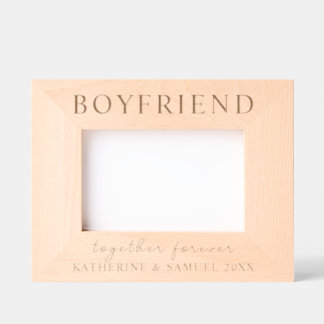 Persoonlijke Boyfriend Samen Voor Altijd Hout Gegraveerde Lijstjes
