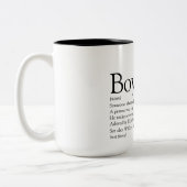 Persoonlijke boyvriend Definition Cool Fun Tweekleurige Koffiemok (Links)