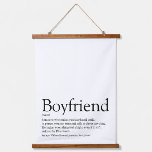 Persoonlijke Boyvriend Definition Quote Hangend Wandkleed