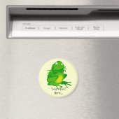 Persoonlijke Boze Groene Kikker Magneet (Insitu (Vaatwasser))