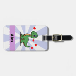 Persoonlijke Brachiosaurus Dinosaurus Bag Tag Bagagelabel