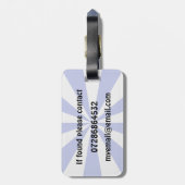 Persoonlijke Brachiosaurus Dinosaurus Bag Tag Bagagelabel (Achterkant verticaal)